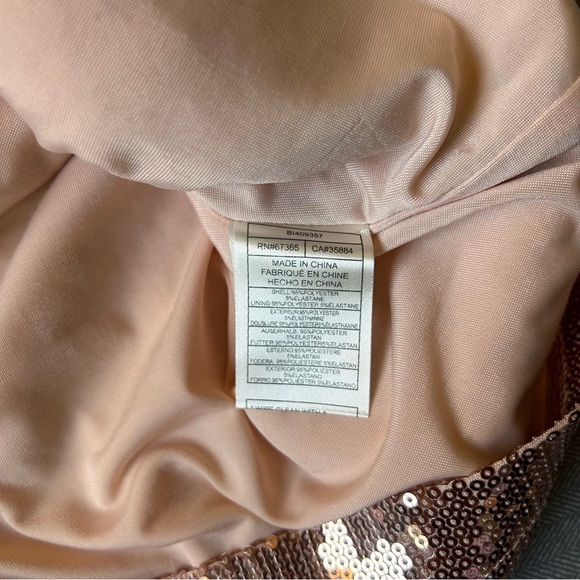 🆕 BB Dakota Rose Gold Sequin Mini Skirt - Picture 13 of 13